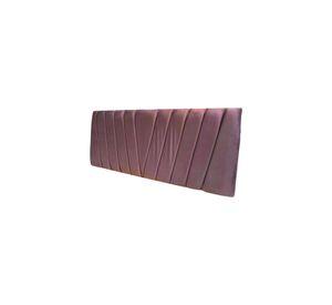 Respaldo Moderno Lineal En V 2 Plazas 150x60 CM Palo Rosa Felpa