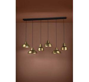 LAMPARA COLGANTE SAVARNA ACERO NEGRO E27 6X40W IP20 COD390017