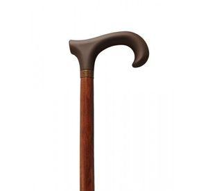 Bastón Madera Haya Empuñadura Goma Curvo