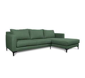 Seccional Kaile Chenille Tipo Lino Verde