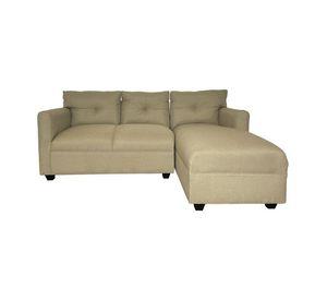Seccional Mateo Chenille Beige Pata Plastica