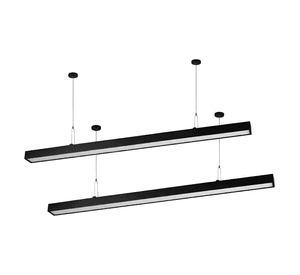Pack 2 Lineal Led 27w Negro Luz Fria