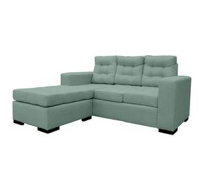 Seccional Antu Chenille Tipo Lino Verde 3 Cuerpos