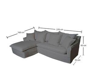 Seccional Palena Lino Gris Piedra 3C