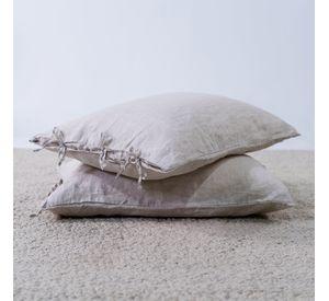 Funda Almohada Lino Lilah - Natural Claro / 50x70
