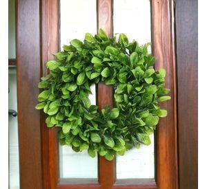 Set de 2 Corona Artificial Puerta Decorativa Eucalipto Jhn