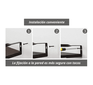 Estanteria Minimalista Moderna 2 Niveles Flotante De Madera