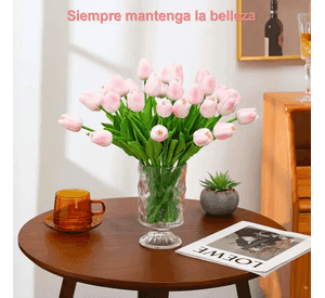 Ramos tulipanes artificiales 34 uds hogar