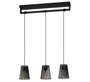 Lámpara Colgante Bogota Acero Negro 3X40W IP20, E27 cod.390003