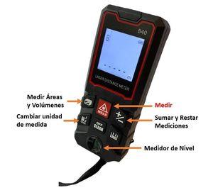 Medidor De Distancia Laser Digital 40m Con Acceso
