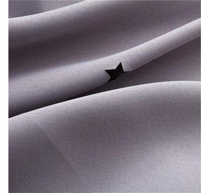 Cortinas Blackout con agujero estrella y Visillo integrado - Gris