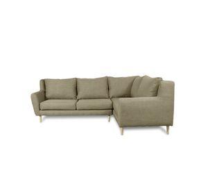 Seccional Lenora Chenille Tipo Lino Beige
