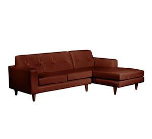 SOFA CHAISELONG DER SALERNO PU CHOCOLATE