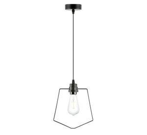 Lampara Colgante Metal Negra Vintage Industrial 1 Luz E27