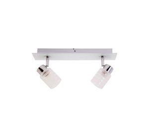 Barra Sobrepuesta Cebra Vidrio Deco 2 Luces