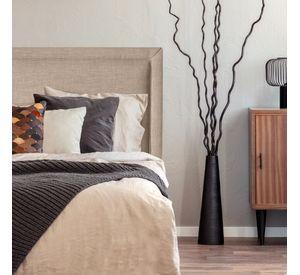 Respaldo de Cama Flat Frame Vivo Lino Beige - 1.5 Plaza
