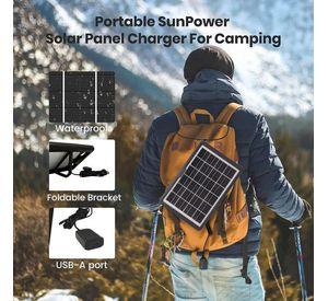 Panel Solar Cargador Ligero Portatil Impermeable Lau