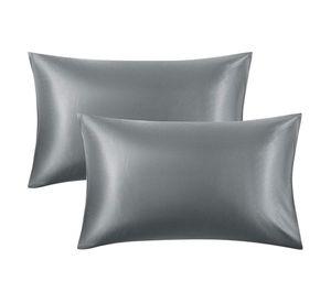 Funda Almohada Satin tipo Seda Set 2 unidades coral
