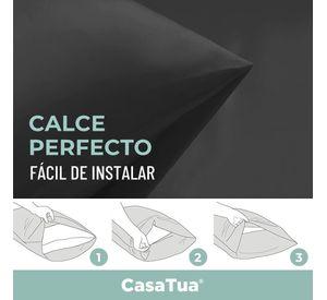 Funda Almohada Satin tipo Seda Set 2 unidades coral