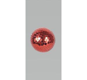 Bola De Espejo Navideña  Roja 20cm