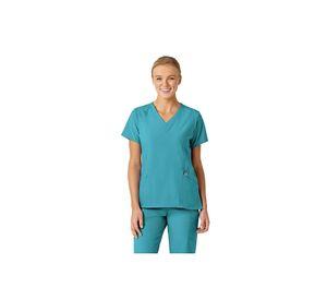 POLERA CLÍNICA MUJER WONDERWINK 6155 TEAL BLUE