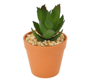 Mini planta artificial macetero plástico 12 cm