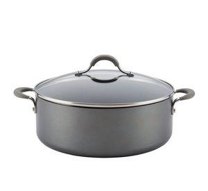 Olla 7 L Con Tapa Vidrio Aluminio Anodizado Circulon