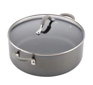 Olla 7 L Con Tapa Vidrio Aluminio Anodizado Circulon