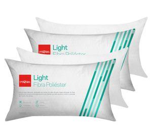 Set 4 almohadas 50x90 cm Light blanco
