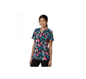 POLERA CLÍNICA ESTAMPADA WINK 6657-WFWD FLORES