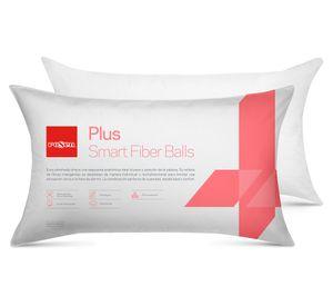 Set 2 almohadas 50x90 cm Plus blanco