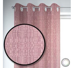 SET DE CORTINAS HOGAR 2 PAÑOS DE 140 X 220 CM ROSADO