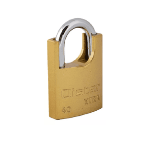 Candado oister xtra con hombro 40mm color amarillo