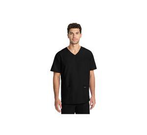 POLERA CLÍNICA HOMBRE CUELLO EN V CK783A BLACK