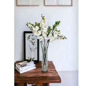Rama Artificial Orquídea De 8 Flores 80cm Artificial | Estilo Natural para Interiores y Vitrinas