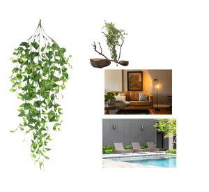 Set 2 Plantas Ramo Arbusto Artificial Ramo Colgante Lau