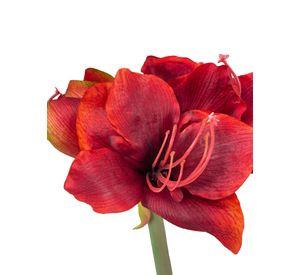 FLOR DECORATIVA COREL AMARYLLIS ROJA 68CM