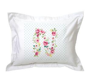 Funda de Almohada, Letras Vintage N