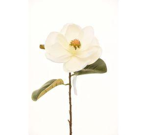 Flor Decorativa Magnolia Blanca 74
