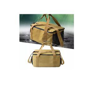 Canasta picnic cooler mochila bolso térmica plegable café