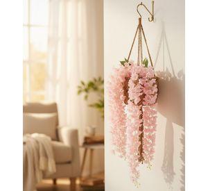 Set 2 Flores Artificiales Enredadera Colgante Pluma Jhn