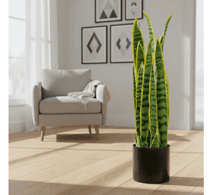 Planta Artificial Lengua De Suegra Con Macetero 90cm