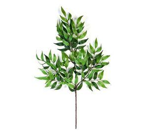 Rama Artificial de Hojas Ruscus 50cm Artificial | Estilo Natural para Interiores y Vitrinas