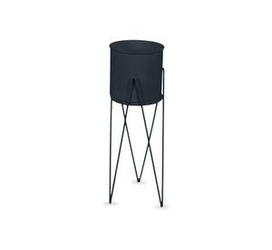 Porta Macetero Pedestal Decorativo Negro 63 cm