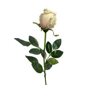 Rosa Crema 75cm Artificial | Estilo Natural para Interiores y Vitrinas