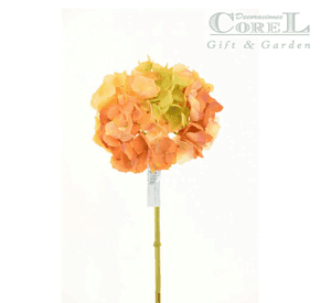 Hortensia Naranja Clara 50cm Artificial | Estilo Natural para Interiores y Vitrinas