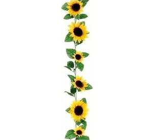 Girasol guirnalda artificial 2 m decoración