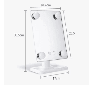 Espejo Maquillaje Tocador Con Luz Led Sensor Tactil 360