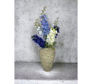 Delphinium Celeste 94cm Artificial | Estilo Natural para Interiores y Vitrinas