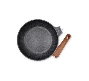 Sartén Antiadherente Hyllis 24cm Mango Madera Inducción
